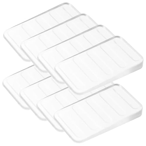 TEHAUX 8 Piezas Cuñas Transparentes para Nivelar Muebles y Aseos Cuñas Plásticas Ajustables para Estabilizar Mesas Electrodomésticos y Puertas Resistentes y Fáciles de Usar