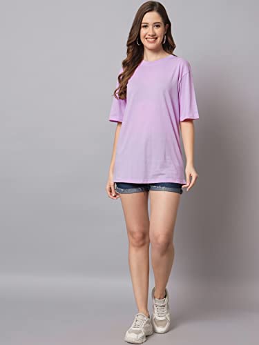 Image of FUNDAY FASHION Cotton Short Sleeve Oversized T-Shirt for Women (Pack of 2)
