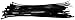 Xscorpion CT8 Wire Ties 8 Black 100 Pcs Xscorpion