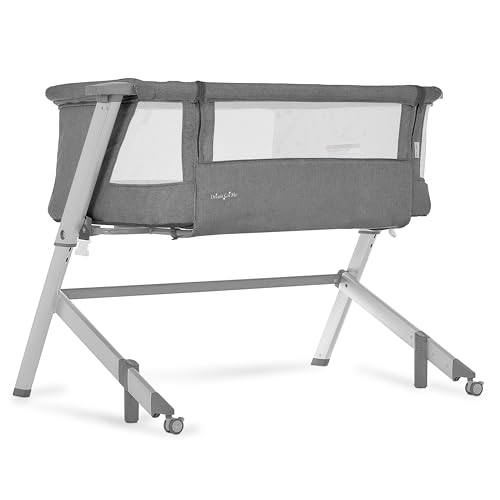 Dream On Me Skylar Bassinet and Bedside Sleeper in Grey, Lightweight and Portable Baby Bassinet,...