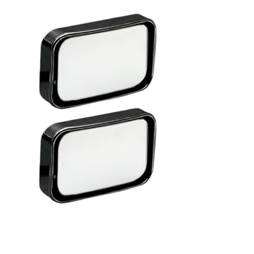 2Pcs Car Convex Back Passenger Self-Adhesive Blind Spot Rear View Mirror Wide Angle Curved Rearview Mirror