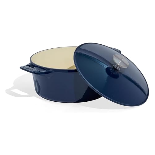 Made In Cookware | Dutch Oven 5.5 Quart | Enameled Cast Iron | Exceptional Heat Retention & Durability | Professional C - Detailed View