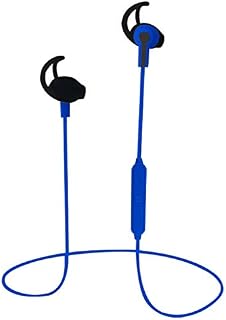 NAXA Electronics NE-973 Performance Bluetooth Wireless Sport Earphones with Built-in Li-Ion Battery, Blue