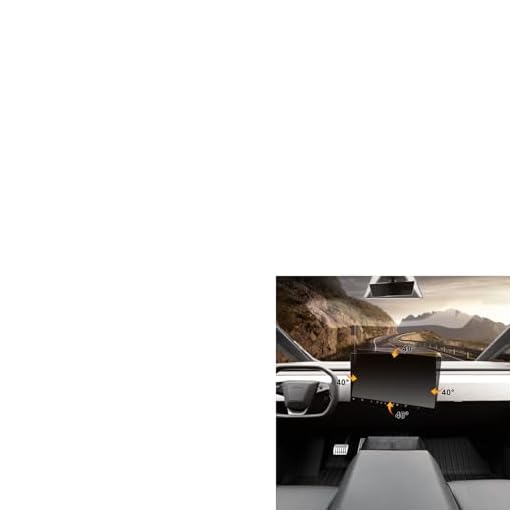 HANSSHOW Swivel Mount Kit for Cybertruck Center Console Dashboard Touch Screen 4-Way Adjustment Navigation Screen Rotating Holder for Cybertruck Accessories