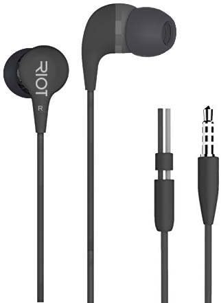 Riot Project Riot Buds - Generation 2 Comfort-Fit, in-Ear, Earbud Headphones, Premium Distortion Free Sound, Ergonomic Comfort, Fit Design & Ultra Portable (Matte Black) - Upgraded Model