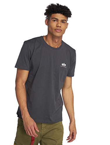Preisvergleich Produktbild Alpha Industries Basic T Small Logo T-Shirt Schwarz / Grau M