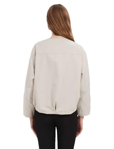 Women's Bomber Jacket Lightweight Zip Up Military Safari Utility Cropped Jackets Outwear with Pockets ﻿4