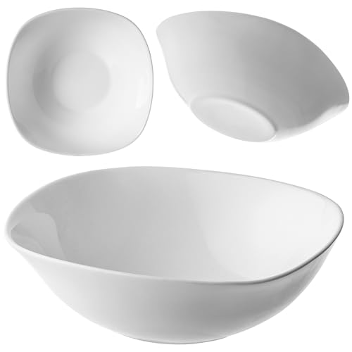 KADAX Weiße Glasschale 15cm, 6 Stück, Salatschale, Set Schale,...