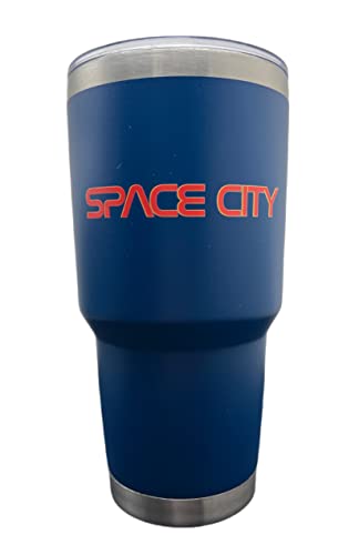 Astros Space City 30 Oz Tumbler Stainless Steel Vacuum Insulated Hot And Cold Cup Double Wall (Navy Blue) #TOP3