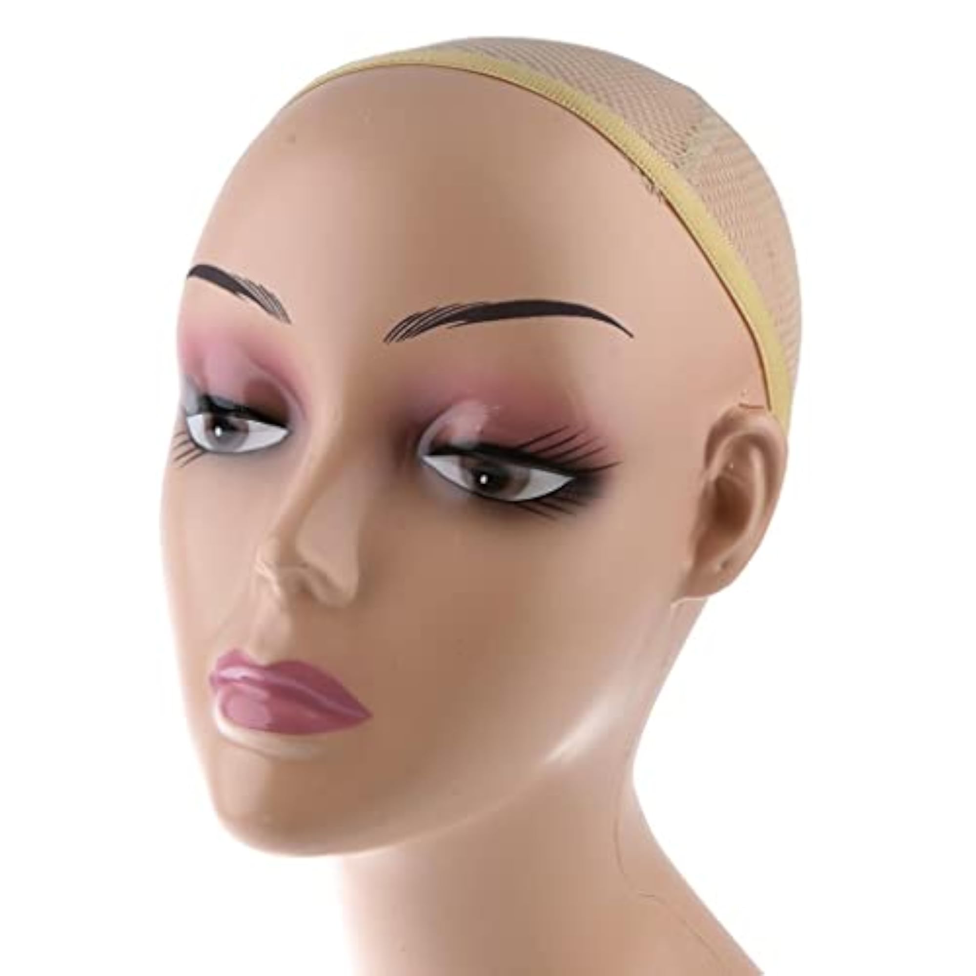 ABS Female Wig Mannequin Head Hairpiece Display Bust Stand