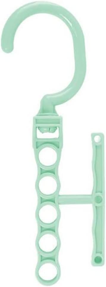 5 Holes Clothes Hanger Space Saving Closet Organizer Drying Racks Rotation Clothes Hanger Hooks Wardrobe Storage Rack(Black)