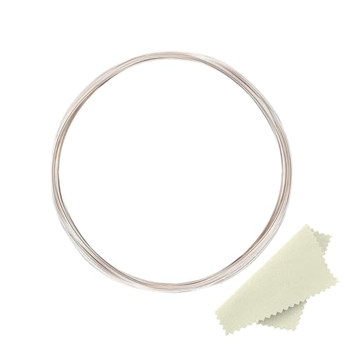 YEJJET 925 Sterling Silver Wire for Jewelry Making Wire 26 Gauge Half Hard Round Making Wire 5 FT
