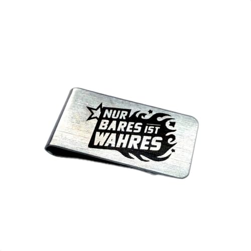 fermasoldi in acciaio spazzolato solo Bares è vero elegante argento inox