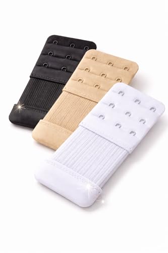 Image of SOFTSTYLE Premium Bra Extenders for Women 3 Hook 2 Hook Combo
