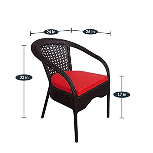 Image of Indiid Homes D-8 Indoor Outdoor Living Room Balcony Garden(4Chair + 1Table)| Furniture Set| Coffee Chair Table Set|