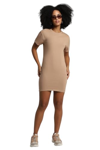 Image of Forever 21 Womens Solid T-Shirt Mini Dresses