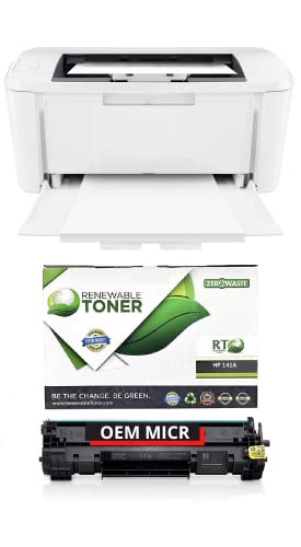 Renewable Toner RT M110we Check Printer, Wireless Monochrome Office...