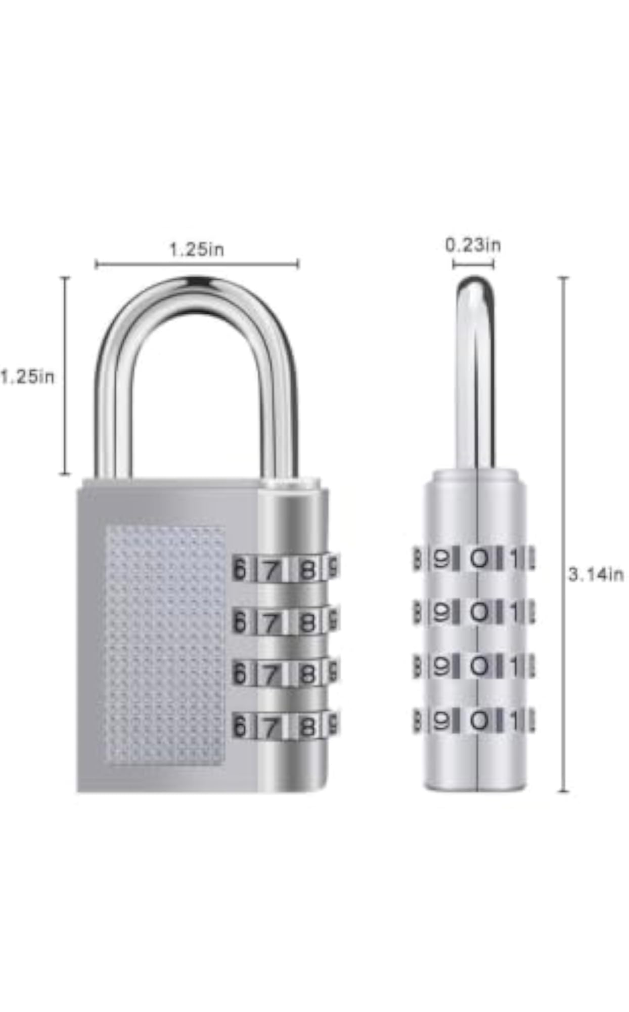 JY Number Lock for Luggage and Gym Locker