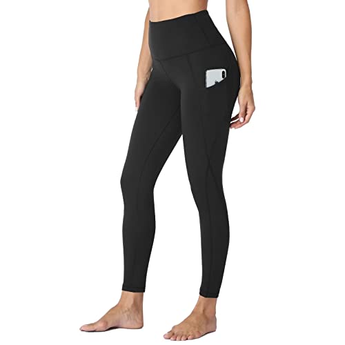 Leggings with Pockets for Women(Reg & Plus Size) - High Waist Tummy Control Yoga Pants with Pockets for Workout