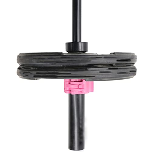 Greenseven Weight Clamps Gym Bar Clip - 2 Inch Barbell Clamps Olympic Collar, Quick Release Lock Barbell Clips For Weightlifting Squat Bar, Workout Exercise Training Powerlifting (Pink) #TOP5