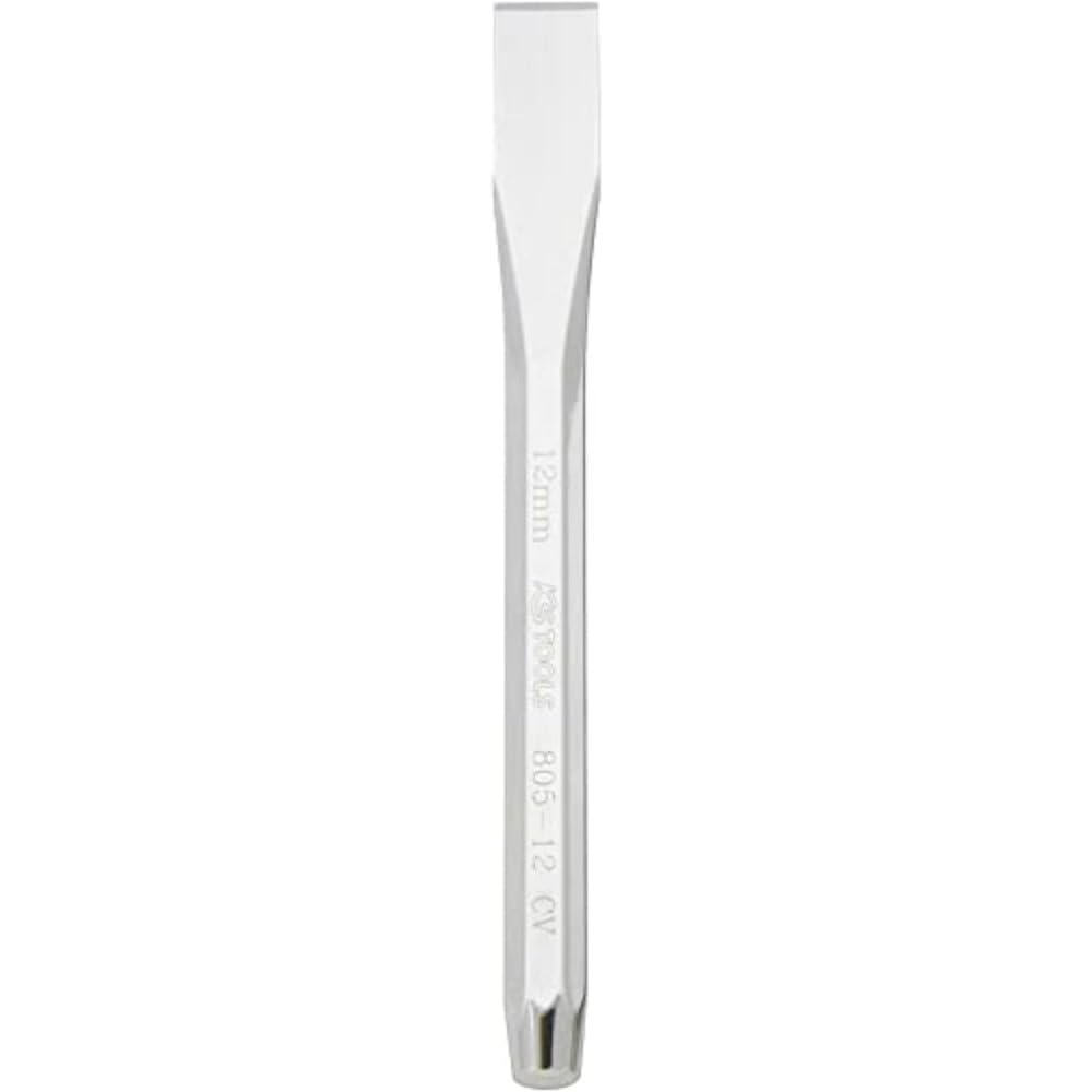 KS Tools 156.0162 Scalpello Piatto, Ottagonale, Finitura Lucida, Diametro 130 mm
