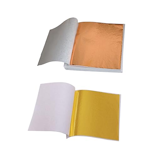 VILLCASE Foil Paper for Manicure 200 Sheets Imitation Leaf Sheet Foil Perfect for Art Decor