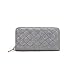 Produktbild NOLOGO Wallet Damen Multi-Kartenhalter Clutch Bag kleine Duft Stil Lingge Lange Mappe weiblich Bi-fold-Kartenhalter (Color : Grey)