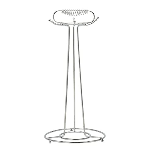 VANZACK Estante Colgante de Cocina en Acero Inoxidable 6 Ganchos para Utensilios, Soporte Organizador para Espátulas y Cucharas, Almacenamiento Práctico para Uso Doméstico y Profesional