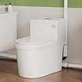 Simple Project Macerating Toilet 600w One-Piece Upflush Toilet For Basement, Powerful & Quiet Macerating Toilet System With 3 Water Inlet & Ac Vent
