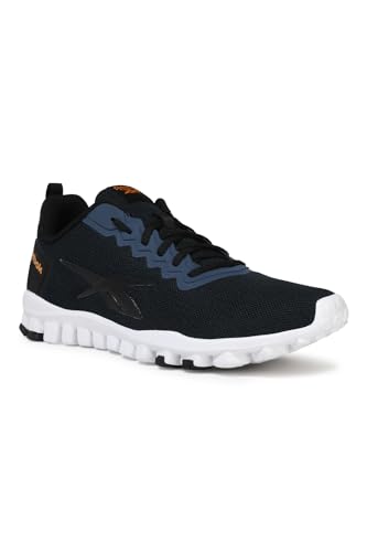 Image of REEBOK Men Synthetic Flex O Astro Training Shoes Noble Grey MET - Black - Nacho UK-9
