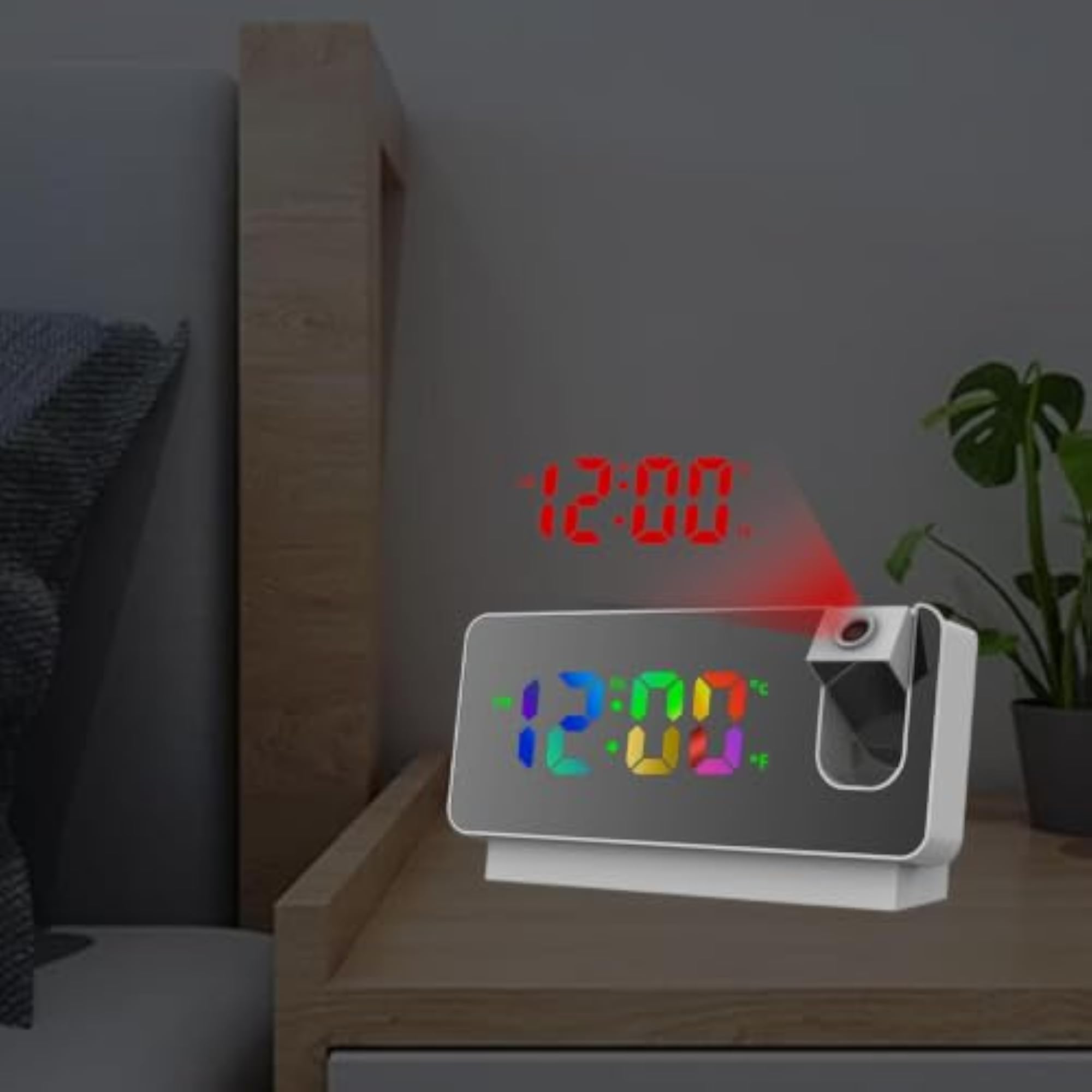 Digital Projection Alarm Clock for Kids, Elders, Adults