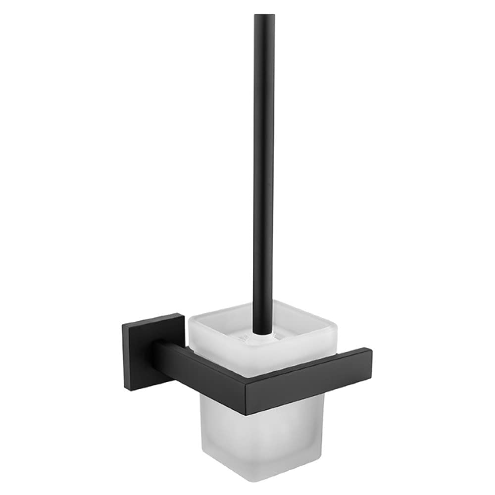 Accesorios de inodoro negros de acero inoxidable que solucionan el desorden de las toallas