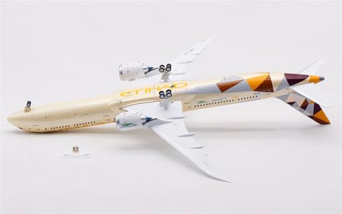 Modelo de avión de simulación Boeing B787-10 Etihad decoración elegante para despacho y salón 7