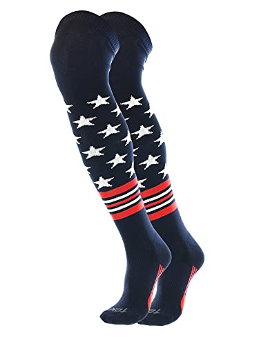 USA American Flag Baseball Socks With Stars and Stripes Over the Knee