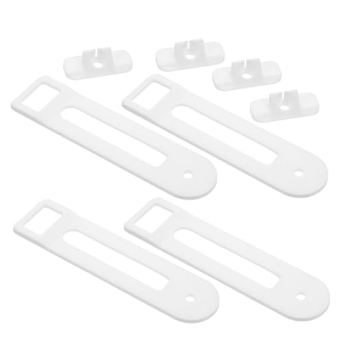 ORFOFE 4 Pezzi Serrature Sicurezza per Armadietti e Cassetti Blocca Porte Frigorifero Chiusure Resistenti in Plastica Adatte per Cucina Bagno e Armadi