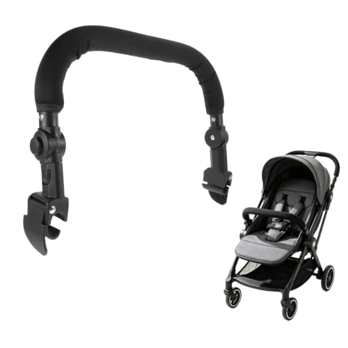Image of Toddmomy Baby Stroller Armrest Extension Belt Adjustable Sponge-Padded Stroller Handle Bar Extender Replacement Bumper Bar Accessory for Toddler Pushchair 16.92 X 11.41 X 1.18 in