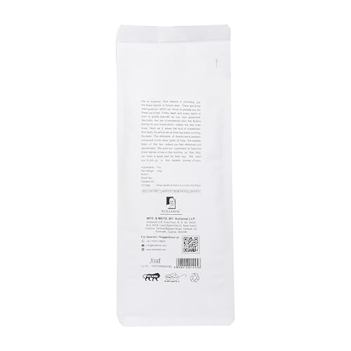 Image of KOLLAMAI Assam CTC Tea Powder | Strong Kadak Black Tea | Single Origin Garden Fresh Chai Patti 250g | Makes 125 Cups | Zip-Lock Pouch | Best for Milk Chai | No Additives | Rich Aroma | Pack of 1