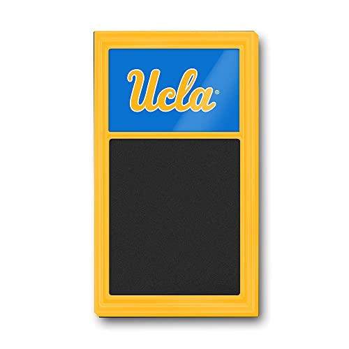 The Fan-Brand NCAA UCLA Bruins - Gold Frame/Blue - Mirrored Chalk Note Board - Sports Team Bar Sign Décor: Home, Dorm, Garage, Office, Fan Cave
