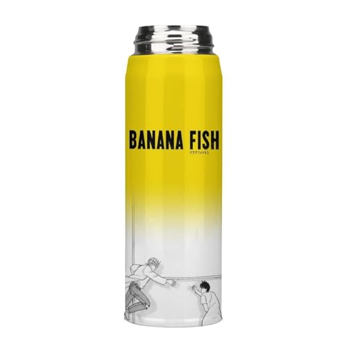 ���� LED���x�\�� �ۉ��{�g�� �o�i�i�t�B�b�V�� BANANA FISH 4 �ۉ��ۗ� �X�e�����X�| 500ml �y�ʃ^�C�v �^��f�M�P�[�^�C�}�O �X�}�[�g�{�g�� �������t�� �z���C�g