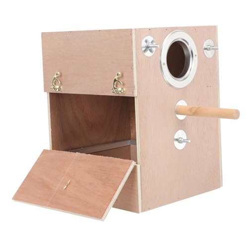BCOATH 箱 オウム 繁殖 箱 鳥 ハウス 用 庭 鳥小屋 オウム 交尾 ハウス ハンガー インコ 巣作り ハウス インコ 用品 巣 セキセイインコ ケージ 庭 巣作り ハウス 素材 木製