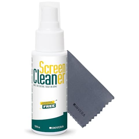 Screen Cleaner Spray with Microfiber Cloth, Laptop Cleaner, TV Screen Cleaner, Electronic & Lens Cleaner Spray - Versatile for Phones, Cameras, Computers, Eyeglasses (1) Cover