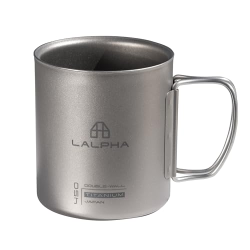 LALPHA (ラルファ) チタン ダブルルマグ 450ml チタニウム 保温 保冷 軽量 燕三条製 アウトドア マグ