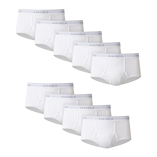 Hanes Cuecas masculinas de algodão com absorção de umidade, disponível em branco e preto, vários pacotes, branco - pacote com 9, médio EUA, Branco - Pacote com 9, M