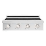 ZLINE 30 in. Paramount Induction Rangetop with 4 Element Cooktop in Satin Stainless Steel