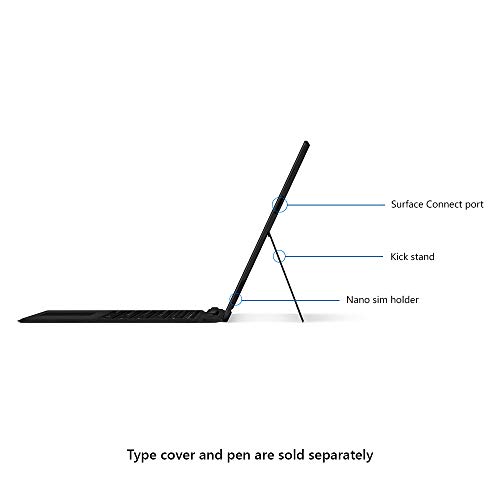 Image of Microsoft Surface Pro X 1876 13 Inches Laptop (Qualcomm Sq1 /8Gb /128Gb Ssd /Windows 10 Home Sq1 Adreno 685 Gpu Graphics, Wi-Fi), Matte Black