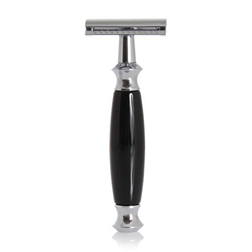 GOLDDACHS Razor, Safety Razor, Black/Silver