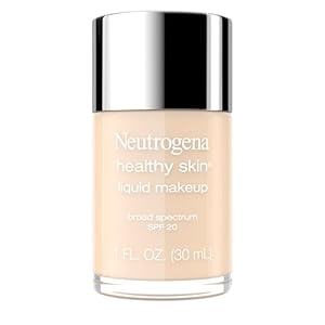 Neutrogena Healthy Skin Liquid Makeup Foundation with Broad Spectrum SPF 20 Sunscreen, Medium Coverage Foundation with Nourishing Pro-Vitamin B5, Classic Ivory 10, 1 fl. oz