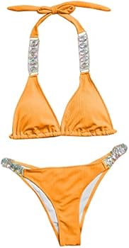 YWLINK Vrouwen Hoge Taille Bikini Sets Sportief Twee Badpak Kleurblok Hoge Hals Badpak Vrouwen Bikini Sets Dames Zwemmen, AG, L