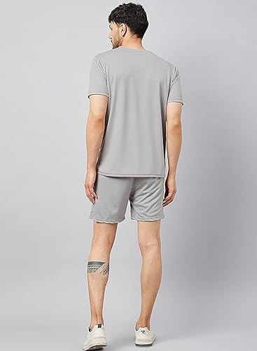Image of ELLITI Cotton Blend Casual Round Neck Printed T-Shirt and Shorts Set, Men's Pyjama Co-Ord Set, Sleepwear & Loungewear, Summer Night Wear, Night Suit, Night Dress,Beach Weaver Suit For Men.