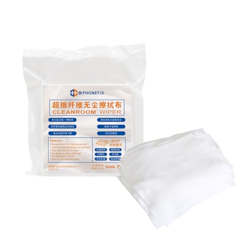 Microfiber Cleaning Cloths，Non-dust Dry Wet Dual Use Cleaning Cloth for Mobile Phone Laptop LCD Screen Glass Microscope Lens Camera Eyeglasses Wiping Cleaning Cloths (50PCS 4x4 inch (Pack of 1))